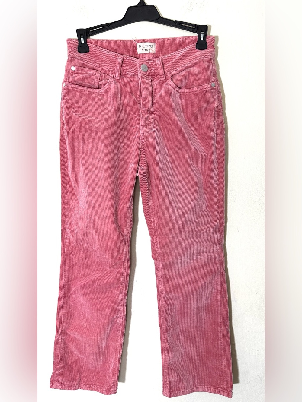 Anthropologie Pilcro Dusty Rose Corduroy Pants Mid Rise Sz 27